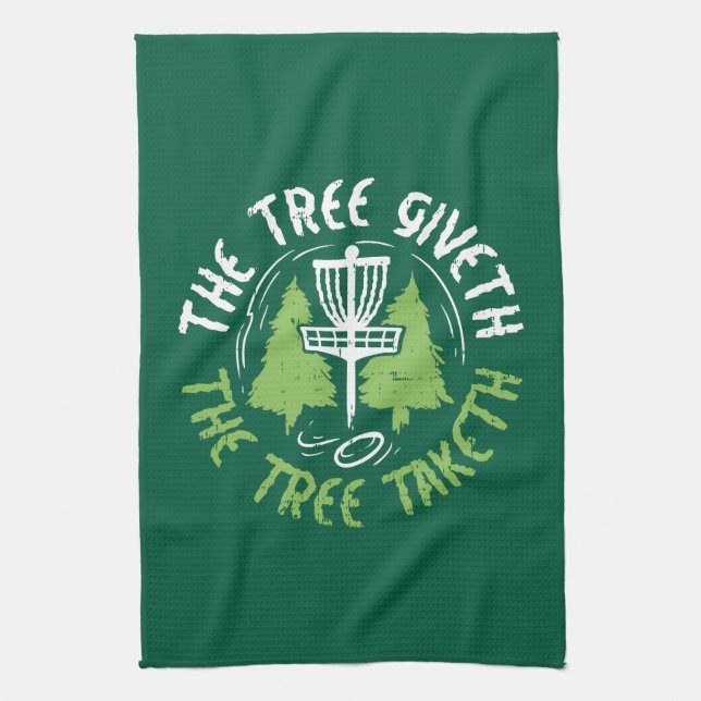 Disc Golf Disc Golf Player Gift Tea Towel (Vertical)