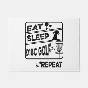 Disc Golf Eat Sleep Repeat Doormat