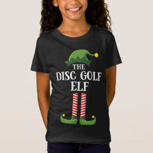 Disc Golf Elf Matching Family Christmas Party T-Shirt