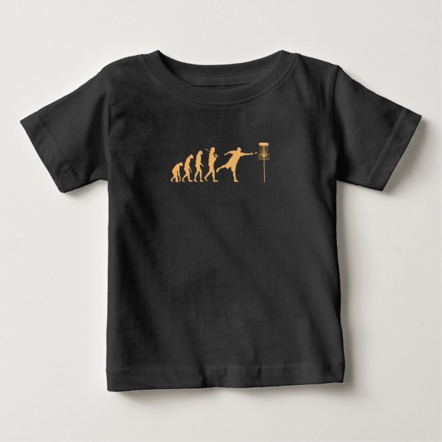 Disc Golf Evolution Baby T-Shirt (Front)
