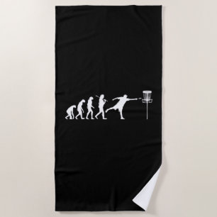 Disc Golf Evolution Disc Golf Gifts Beach Towel