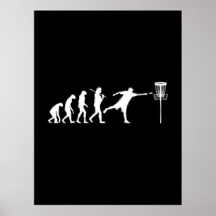 Disc Golf Evolution Disc Golf Gifts Poster