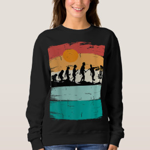 Disc Golf Evolution Disc Golf Player Flying Disc G Sweatshirt