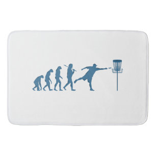Disc Golf Evolution - Fun Gift for Disc Golfer Bath Mat