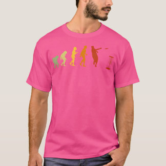 Disc Golf Evolution Funny Frolf Golf Basket T-Shirt