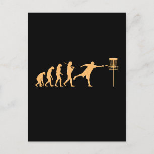 Disc Golf Evolution Postcard