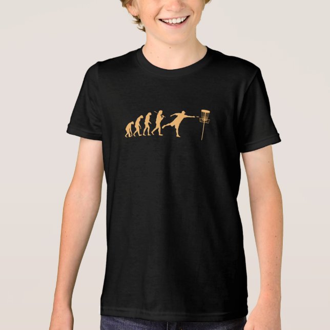 Disc Golf Evolution Tri-Blend Shirt (Front)