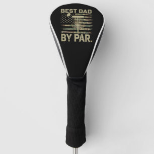 Disc Golf Frisbee Best Dad Par Camo US flag Golfer Head Cover