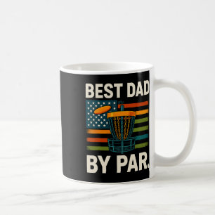 Disc Golf Frisbee Funny Best Dad Par Camo Us Flag Coffee Mug