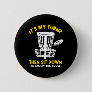 Disc Golf Frisbee Golf Funny Disc Golf Player Men  6 Cm Round Badge