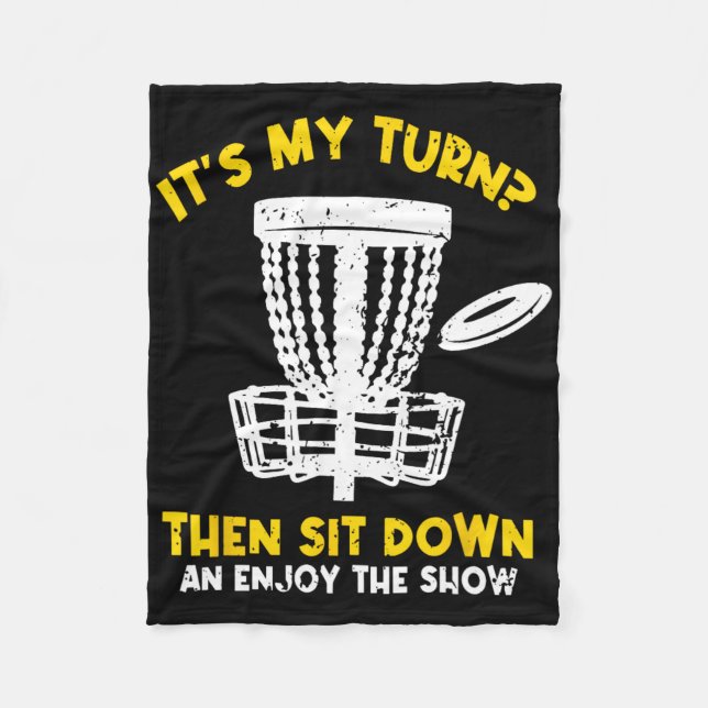 Disc Golf Frisbee Golf Funny Disc Golf Player Men  Fleece Blanket (Front)