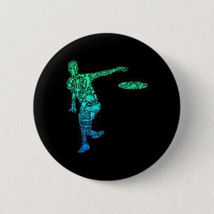 Disc Golf Frisbee Men Kids Boys 6 Cm Round Badge