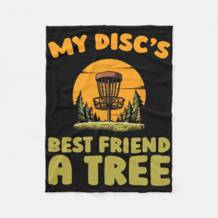 Disc Golf Frisbee Outdoor Sport - Tree _5  Fleece Blanket