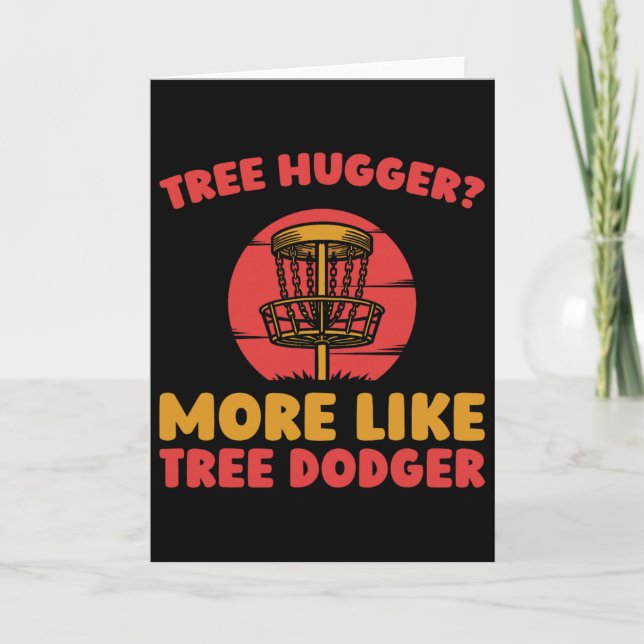 Disc Golf Frisbee Outdoor Sport - Tree  Card (Front)