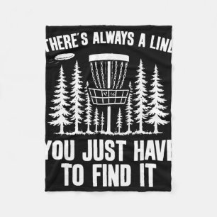 Disc Golf Funny _1  Fleece Blanket