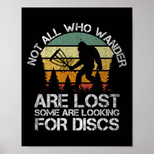 Disc Golf Funny Bigfoot Tee For Men Women Apparel  Poster