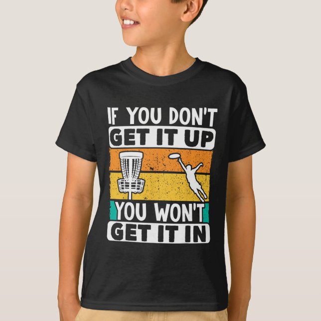 Disc Golf Funny Disc Jokey Frisbee Golf Funny Disc T-Shirt (Front)