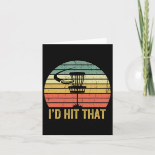 Disc Golf Funny Frisbee Disc Sport Father's Day Card