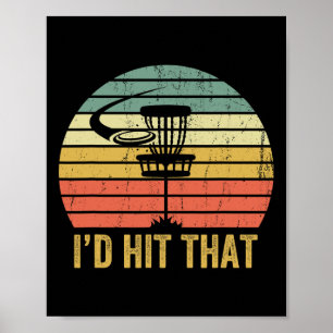 Disc Golf Funny Frisbee Disc Sport Father's Day  Poster