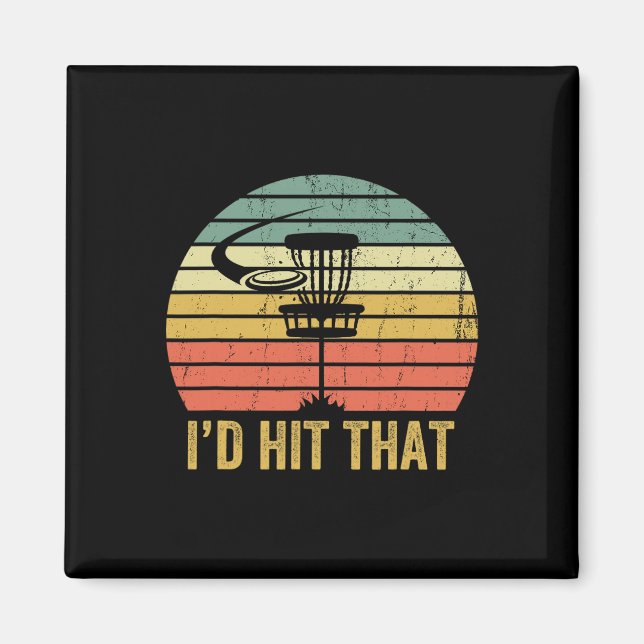 Disc Golf Funny Frisbee Sport Father's Day  Magnet (Front)