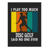 Disc Golf Funny Saying Retro Disc Golf