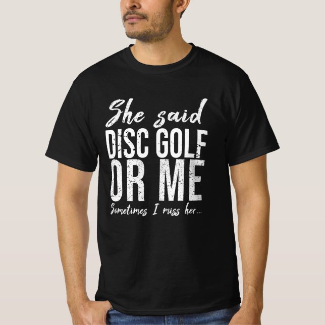 Disc Golf funny sports gift idea T-Shirt (Front)