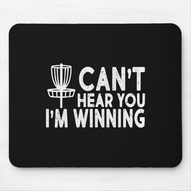Disc Golf Funny Winner Champion Design  Mouse Pad (Front)