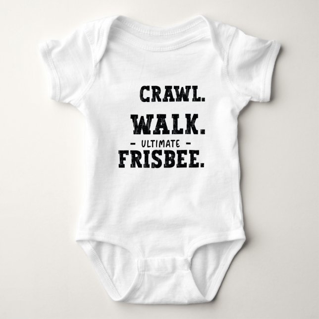Disc Golf - Future Frisbee Buddy - Frisbee Disc Baby Bodysuit (Front)