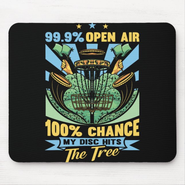 Disc Golf Gift Disc Golfer Stuff And Accessories F Mouse Pad (Front)