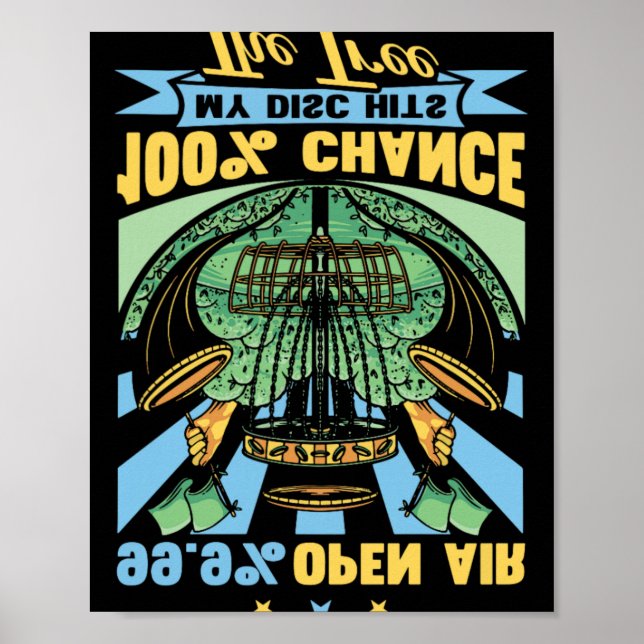 Disc Golf Gift Disc Golfer Stuff And Accessories F Poster (Front)
