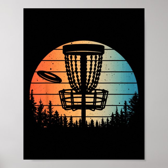 Disc Golf Gift Disc Golfer Stuff And Accessories F Poster (Front)
