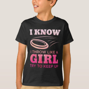 Disc Golf Girl Funny Disc Golfing Lover Player Gif T-Shirt