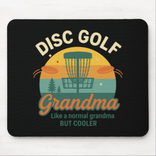 Disc Golf Grandma Putt Queen Arc  Mouse Pad