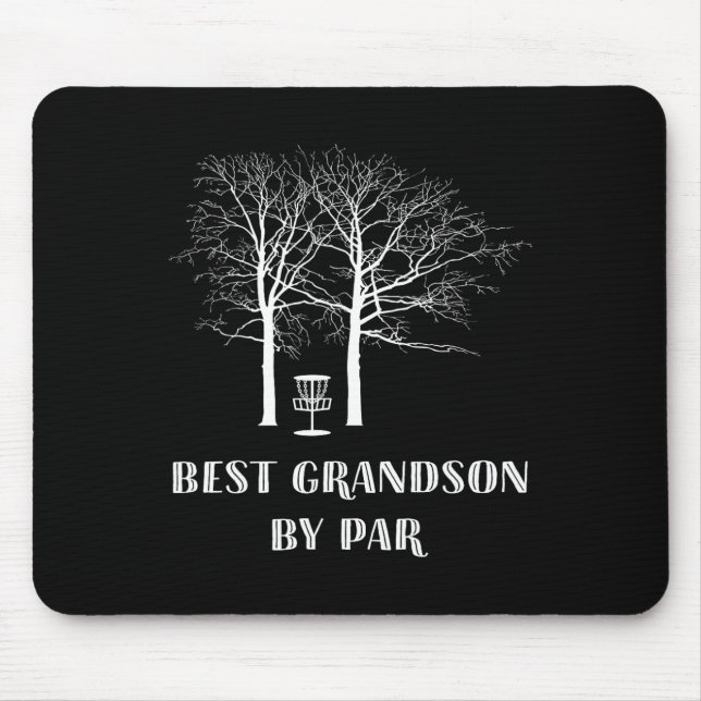 Disc Golf Grandson - Best Grandson By Par  Mouse Pad (Front)