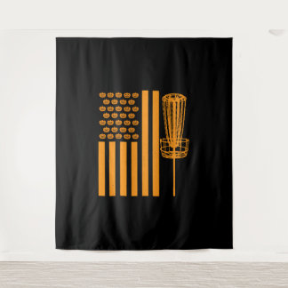 Disc Golf Halloween USA FLAG For DISCGOLF PLAYER Tapestry