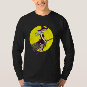 Disc Golf Halloween Witch For Women T-Shirt
