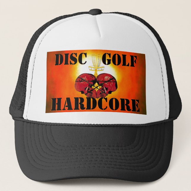 DISC GOLF HARDCORE.com Trucker Hat (Front)