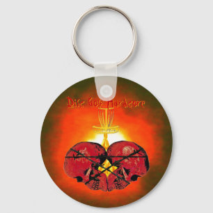 Disc Golf Hardcore Key Ring