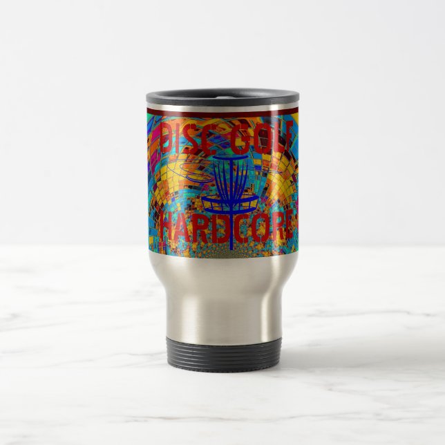 DISC GOLF HARDCORE TRAVEL MUG (Center)