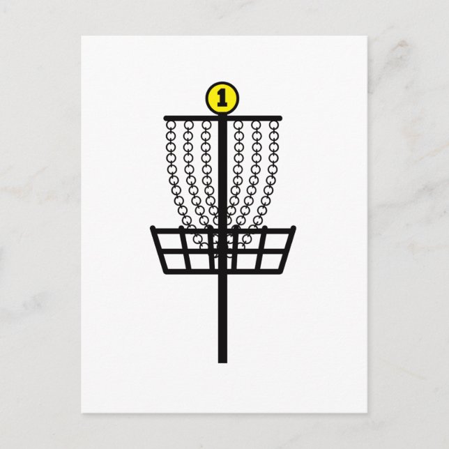 Disc Golf Hole Postcard (Front)