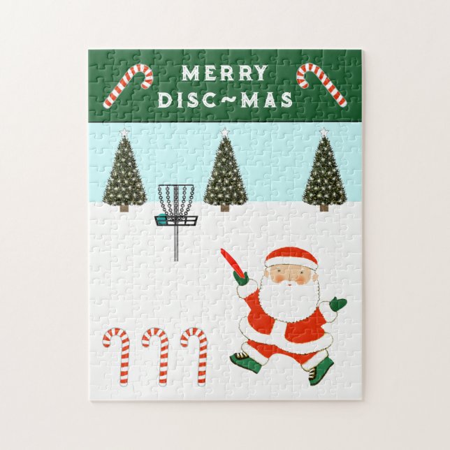 Disc Golf Holiday Gift Jigsaw Puzzle (Vertical)