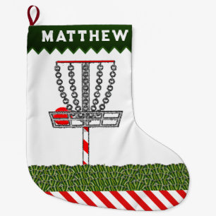 Disc Golf Holiday Gift Large Christmas Stocking