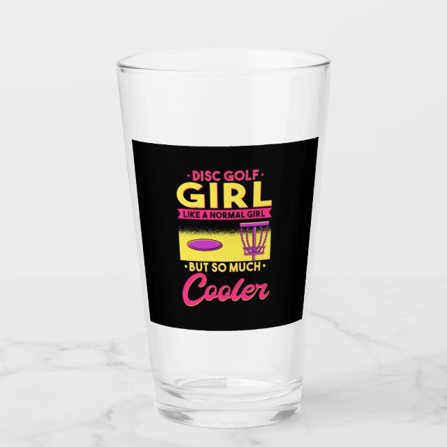 Disc Golf Is Cool Glass (Front)