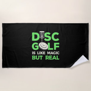 Disc Golf Is Like Magic But Real Beach Towel