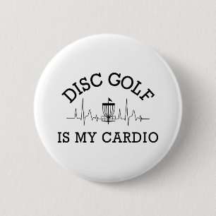 Disc Golf Is My Cardio Disc Golf Dad 6 Cm Round Badge