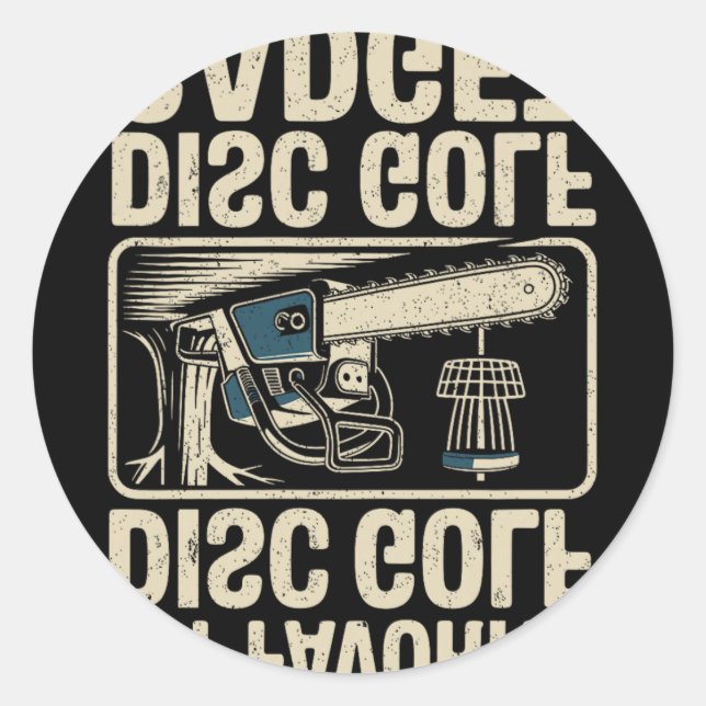Disc Golf Joke My Favourite Disc Golf Gadget _2  Classic Round Sticker (Front)
