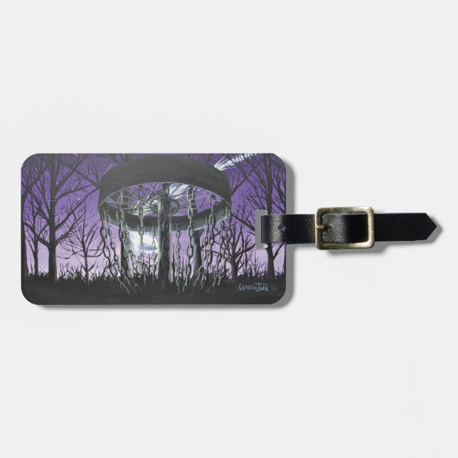 disc golf luggage tag (Front Horizontal)