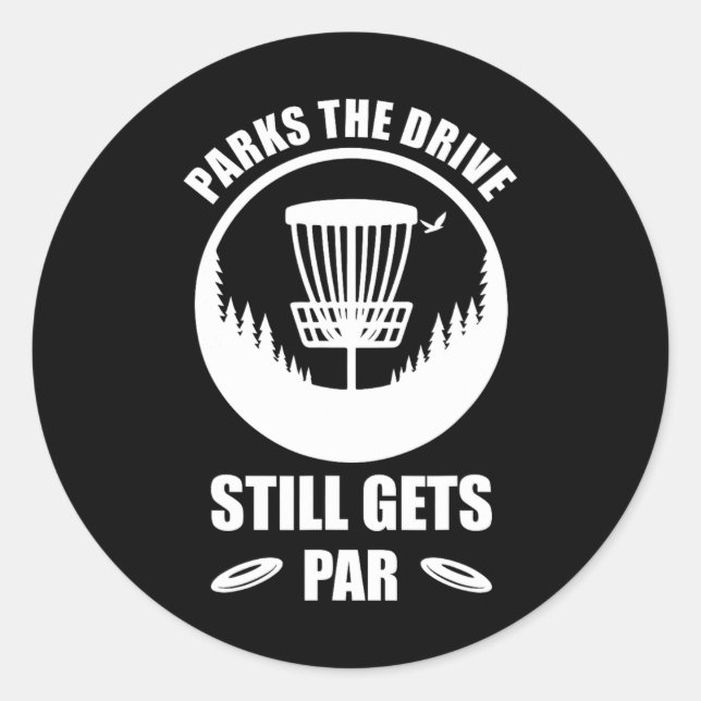 Disc Golf Meme - Funny Frisbee Golf Player I Disc  Classic Round Sticker (Front)