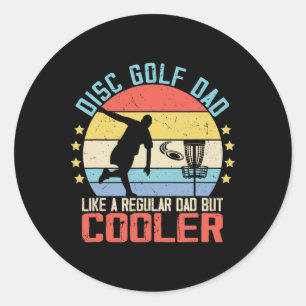 Disc Golf Men Dad Grandpa Joke For Disc Golf Playe Classic Round Sticker