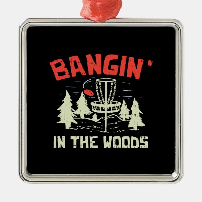 Disc Golf Metal Tree Decoration (Front)